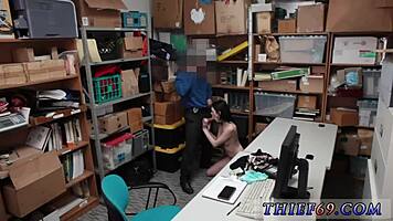 Police officer's stepmother catches suspect for first time at work