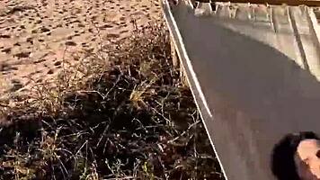 Blowjob on the beach