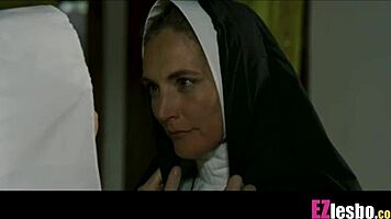 Blonde Innocent Nun Seeks Oral Forgiveness from Elder