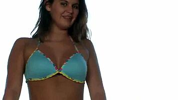 Solo Teen Kacey 18 Teases Her Wet Pussy with Toys