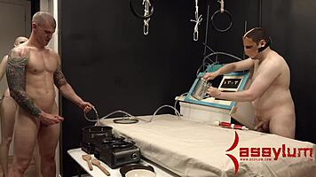 Bondage Slut Drooling During Rough Anal Domination Play