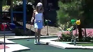 Teen Little April Goes Solo Outdoors