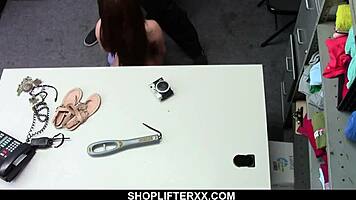 Desperate Teen 18+ Seduces Mall Cop with Wild Blowjob