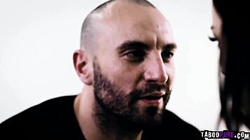 brunette teen whitney wright slobbers on two cocks for sloppy blowjobs