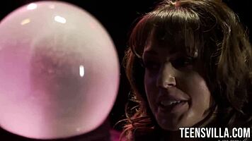 In Spidermen XXX 2, Giovanni Francesco and Sarah Shevon engage in POV blowjob action