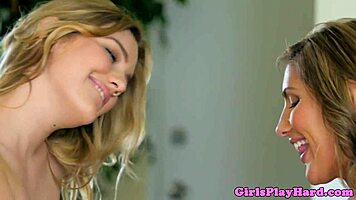 busty pornstar scissors with adorable lesbian teen 18+