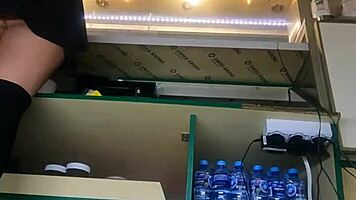 Nataly Shy First Time Ever Flashing At New Job!