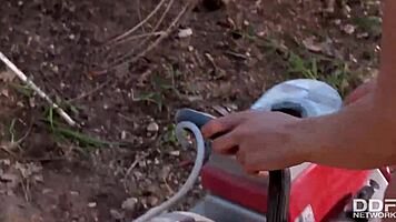 French Slut Angelik Duval in Lesbian Assfucking Scene