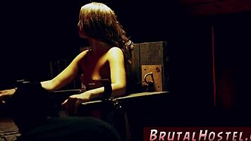 Punished babe bound in garage car after waiting for taxi as naive young 18+ tourist.