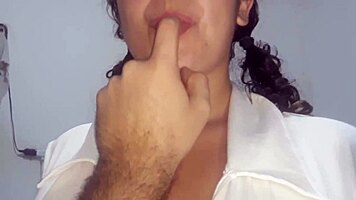 Horny Amateur In Kinky Uniform Shows Tanlines While Masturbating