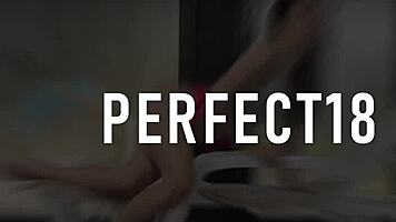 Skinny 18-Year-Old Masters Orgasm Skills With Perfect18 In Close-Up Fingering Session In Lingerie.