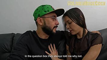 Friend visits after social talk to suck my dick and fill mouth with cum?