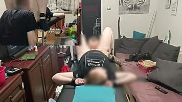 Tied Up and Fucked Hard on Massage Table for Epic Orgasm