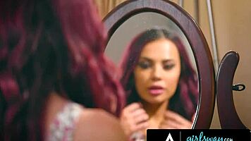 omg, aidra fox and aria lee in a hot 4some with sorority roommates! 🔥