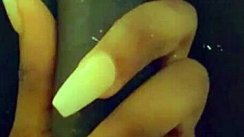 sexy slim thick ebony queen naked solo reaching orgasm on her ass