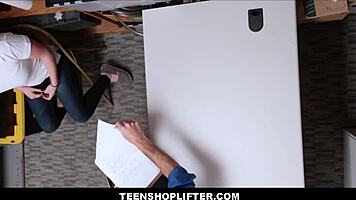 Sexy Thick Teen Raven Reign Caught Using Fake Ids Gets Fucked By Security Officer!