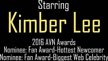 Pretty teen 18+ kimber lee crams cunt with a purple dildo and more