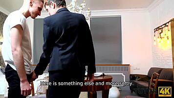 Tutor cheats in missionary and doggystyle with handsome guy! Intense affair!