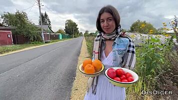 Village Girl Sneaks Quick Ride While Husband’s Away!