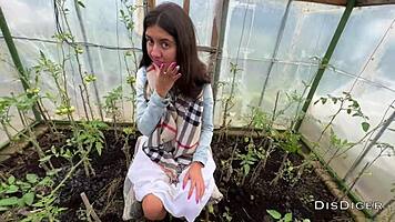 Village Girl Sneaks Quick Ride While Husband’s Away!