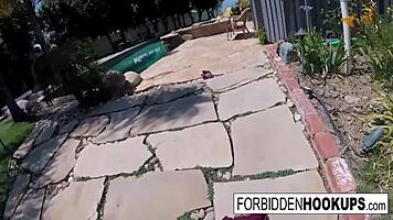 Delivery Driver Dates Step Sister In Pickup Encounter