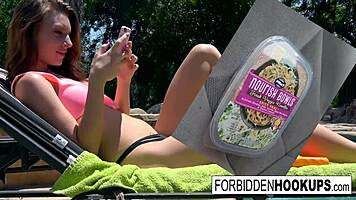 Delivery Driver Dates Step Sister In Pickup Encounter