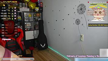 Naughty Girl with Perfect Body, Big Ass, and Big Boobs SUCKING a Dildo on Stream