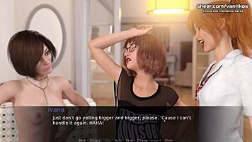 Betrayed Lesbian Teens Engage In Threesome With Cunilingus And Pussy Fingering