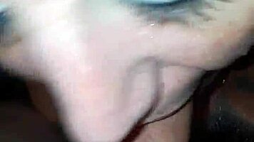 Sexy milf aggressively fucks her young boyfriend in the hot tub, showing off her big tits and ass.