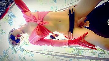 wild sex anal cumming with transsexual outdoor fetish