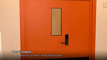 Sexy nurse gives footjob in hospital.