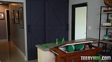 Playing hide and seek turns into taboo fuck with Madison Wilde and GI Joey