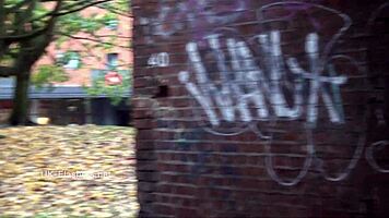 zarinas indian teen 18+ flashing pussy while oriental babes finger outdoors