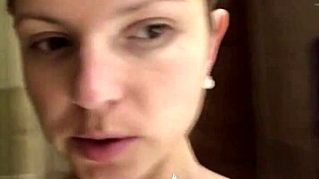 Young Blonde Feeling Horny Riding Cowgirl on Webcam at Hotel