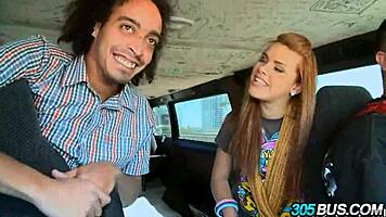 Intriguing Redhead Amateur Blowjob In Public Car Leads To Humiliating Sex