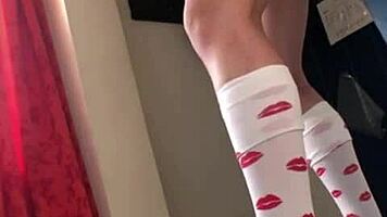 Busty petite 18+ fingered until orgasm, pussy wet and cute body