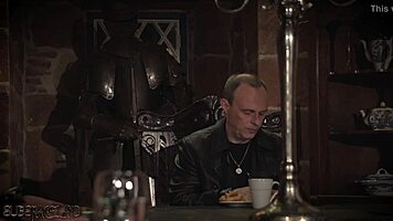 Wow! Master punishes 4 sluts with rough fucking and slaps in garage!