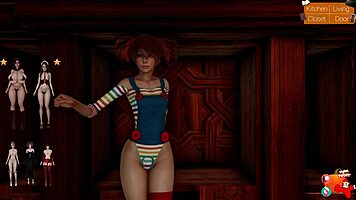 Watch teen rip clothes in Halloween cosplay for blowjob and creampie!