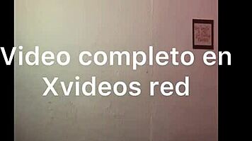 Wife touches herself with vibrator, showing big tits and ass