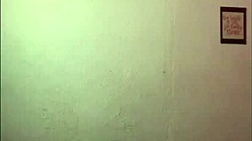 Wife touches herself with vibrator, showing big tits and ass