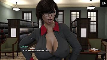 Wow, cute bookworm takes monster cock in my cute roommate 3!