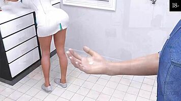 Wow, cute bookworm takes monster cock in my cute roommate 3!