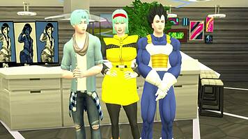 Bulma Mother-In-Law Finds Stepson Masturbating And Teaches Him Sex