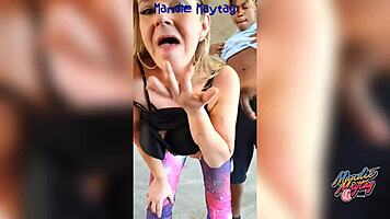 outdoor blowjob with devan behind the scenes!