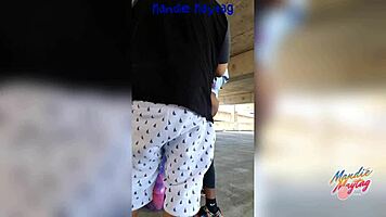 outdoor blowjob with devan behind the scenes!