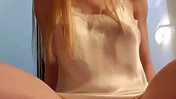 This blonde's hot hole needs toys in lingerie 😏