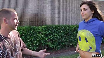 izy bella blu can't get enough of her thongs in this rough scene