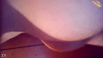 HOT SHEMALE MASTURBATES WITH BIG BOTTLE IN ANAL HOMEMADE VIDEO!