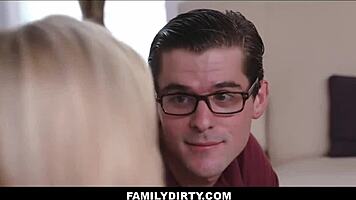 yo, hot blonde teen step sis avery adair seduces nerdy rob carpenter