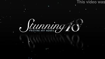 horny teen slut fibbie k fingering her wet cunt in tight thong panties.